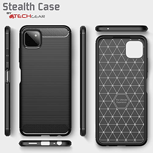 [Stealth Case] Samsung Galaxy A22 5G Soft Protective Slim Cover with Carbon Fibre Detailing