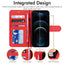 [Wallet Case] Protective Cover with Cash & Card Holder, Stand and Wrist Strap For Apple iPhone 12 Pro Max
