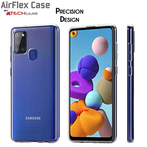 [AirFlex Case] Crystal Clear Slim & Light, Protective,  Soft Gel Cover for Samsung Galaxy A21s