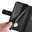 [Wallet Case] Protective Cover with Cash & Card Holder, Stand and Wrist Strap For Motorola Moto E5 Play