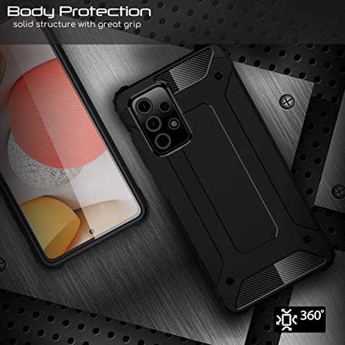 [Tough Armoured Case] ShockProof Dual-Layer Protective Heavy Duty Cover for Samsung Galaxy A72 5G