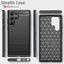 [Stealth Case] Samsung Galaxy S22 Ultra Soft Protective Slim Cover with Carbon Fibre Detailing