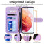 [Wallet Case] Protective Cover with Cash & Card Holder, Stand and Wrist Strap For Samsung Galaxy S23 Plus