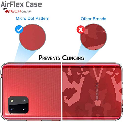 [AirFlex Case] Crystal Clear Slim & Light, Protective,  Soft Gel Cover for Samsung Galaxy Note 10 Lite