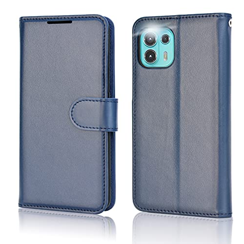 [Wallet Case] Protective Cover with Cash & Card Holder, Stand and Wrist Strap For Motorola Moto Edge 20 Lite