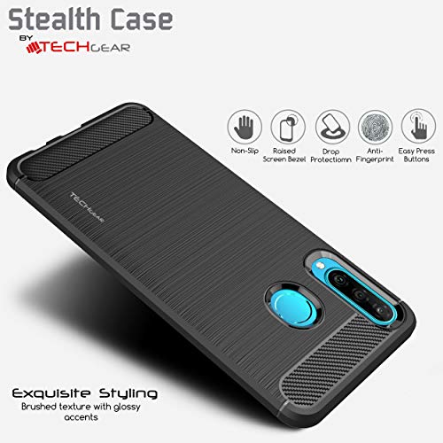 [Stealth Case] Huawei P30 Lite Soft Protective Slim Cover with Carbon Fibre Detailing
