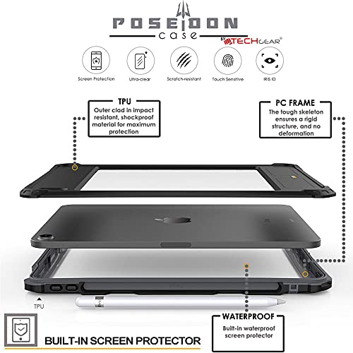 [Poseidon Case] Waterproof Case for iPad Air 10.9" 2022 / 2020 5th & 4th Generation
