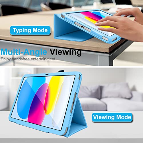 [Folio Case] Smart Cover Stand with Auto Sleep/Wake & Hand Strap For Apple iPad 11th & 10th Generation, iPad 2025 / 2022