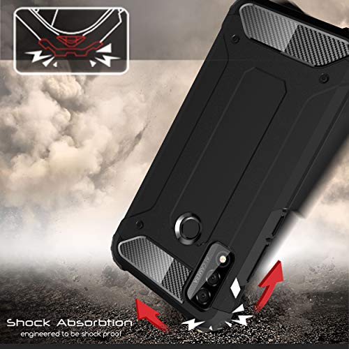 [Tough Armoured Case] ShockProof Dual-Layer Protective Heavy Duty Cover for Huawei P Smart 2020