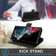 [Leather Wallet Case] Genuine Leather [RFID Blocking] Magnetic Flip Case with Card & Slots and Stand For Samsung Galaxy S22 Ultra
