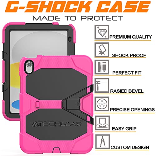 [G-SHOCK Case] Heavy Duty Long Survival Screen Protector Case for Apple iPad 11th & 10th Generation, iPad 2025 / 2022