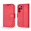 [Leather Wallet Case] Genuine Leather [RFID Blocking] Magnetic Flip Case with Card & Slots and Stand For Samsung Galaxy S23 Ultra