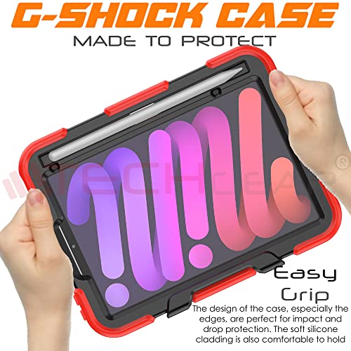 [G-SHOCK Case] Heavy Duty Long Survival Screen Protector Case for Apple iPad Mini 7 / Mini 6 8.3" [7th / 6th Generation]