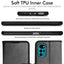 [Wallet Case] Protective Cover with Cash & Card Holder, Stand and Wrist Strap For Motorola Moto G22