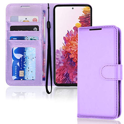 [Wallet Case] Protective Cover with Cash & Card Holder, Stand and Wrist Strap For Samsung Galaxy S21