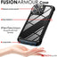 [Fusion Armour Case] Premium Hybrid Tough Heavy Duty, Rugged, Clear Back Bumper Case for Apple iPhone 14 Pro Max 6.7"