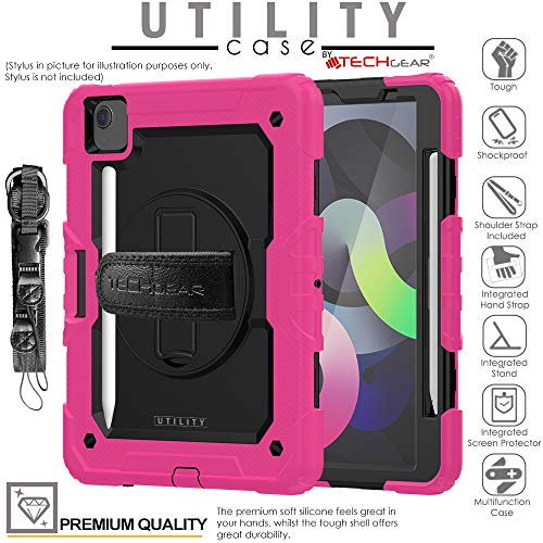 [UTILITY Case] Full Body Shockproof Case with Stand, Hand & Shoulder Strap for Apple iPad Air 5 / Air 4 10.9"