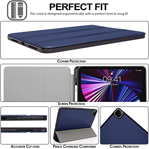 [Smart Case] Slim Stand Cover with Auto Sleep/Wake for Apple iPad Pro 12.9" (6th / 5th / 3rd / 2nd Generation)