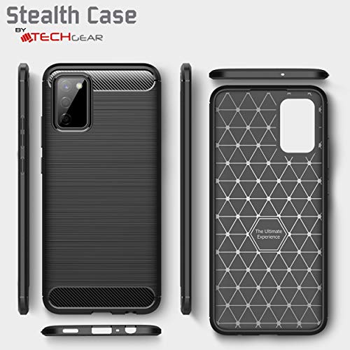[Stealth Case] Samsung Galaxy A02s Soft Protective Slim Cover with Carbon Fibre Detailing