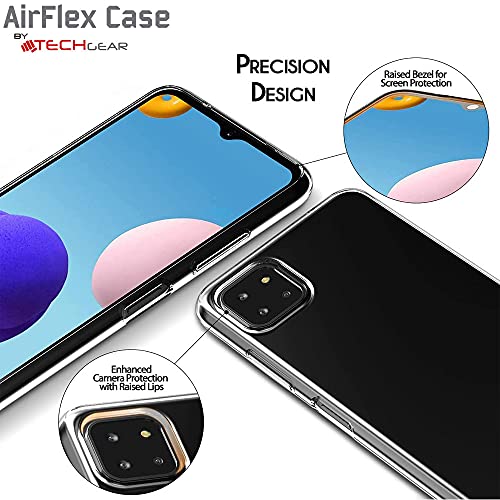 [AirFlex Case] Crystal Clear Slim & Light, Protective,  Soft Gel Cover for Samsung Galaxy A22 5G