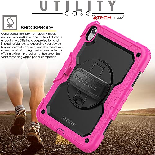 [UTILITY Case] Full Body Shockproof Case with Stand, Hand & Shoulder Strap for Apple iPad 11th & 10th Generation, iPad 2025 / 2022