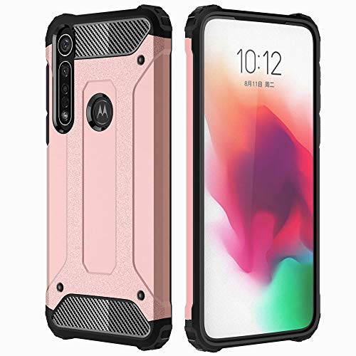 [Tough Armoured Case] ShockProof Dual-Layer Protective Heavy Duty Cover for Motorola Moto G8 Plus
