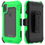 [Contender Case] iPhone XS Max Heavy Duty Case with Built-in Screen Protector, 360 [Full Body] Protective Cover with Kick Stand