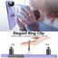 Samsung Galaxy Z Flip 4 Ring Case, Z Flip 4 Case with Stylish Ring Holder / Clip / Stand, Slim Fit, Hard PC Shockproof Matte Case