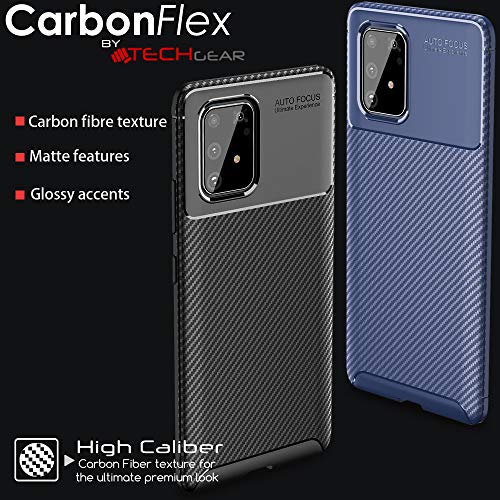 [CarbonFlex Case] Premium Shockproof Soft Slim Cover with Carbon Fibre Effect For Samsung  Galaxy S10 Lite
