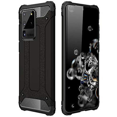 [Tough Armoured Case] ShockProof Dual-Layer Protective Heavy Duty Cover for Samsung Galaxy S20 Ultra
