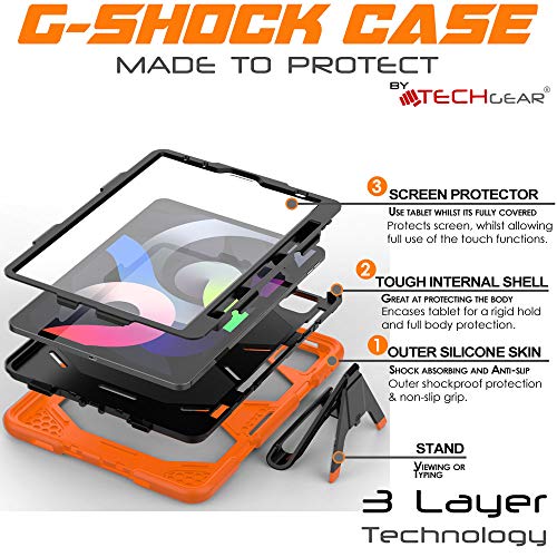 [G-SHOCK Case] Heavy Duty Long Survival Screen Protector Case iPad Air 5 / 4 10.9" (2022 / 2020)