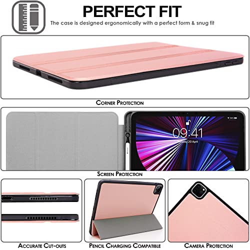 [Smart Case] Slim Stand Cover with Auto Sleep/Wake for Apple iPad Pro 12.9" (6th / 5th / 3rd / 2nd Generation)