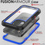 [Fusion Armour Case] Premium Slim Hybrid Tough Heavy Duty, Clear Back Bumper Case for iPhone 12 Mini