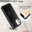 Tough Armoured Wallet 360 ShockProof Case with Card Slots & Stand for Apple iPhone 12 Mini