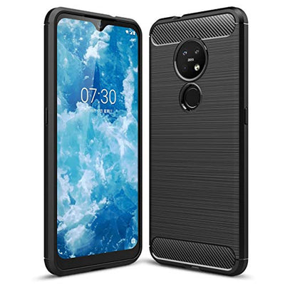[Stealth Case] Nokia 7.2 Soft Protective Slim Cover with Carbon Fibre Detailing