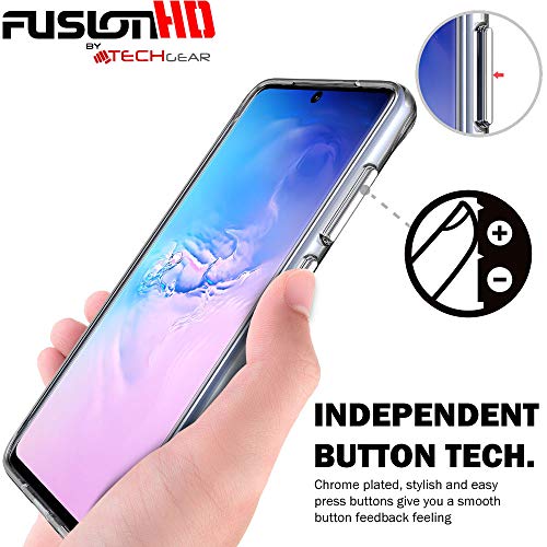 [Fusion HD Case] Shockproof Fused Gel Bumper & Hard Back Slim Clear Cover for Samsung Galaxy Galaxy S20 Ultra