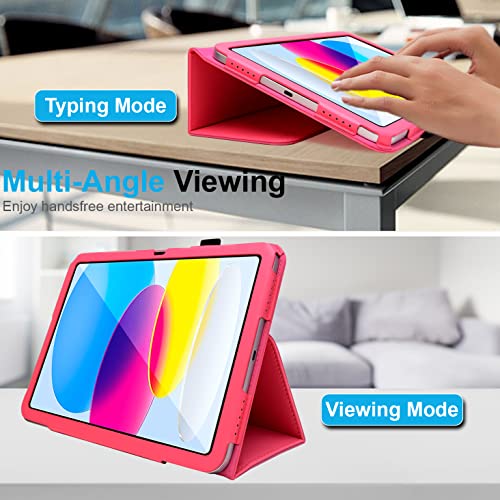 [Folio Case] Smart Cover Stand with Auto Sleep/Wake & Hand Strap For Apple iPad 11th & 10th Generation, iPad 2025 / 2022