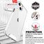 [Fusion HD Case] Shockproof Fused Gel Bumper & Hard Back Slim Clear Cover for iPhone 13 Pro Max