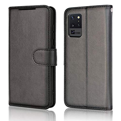 [Wallet Case] Protective Cover with Cash & Card Holder, Stand and Wrist Strap For Samsung Note 20