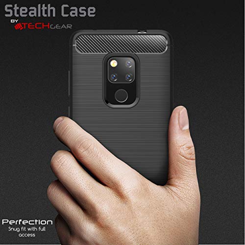 [Stealth Case] Huawei Mate 20 Soft Protective Slim Cover with Carbon Fibre Detailing