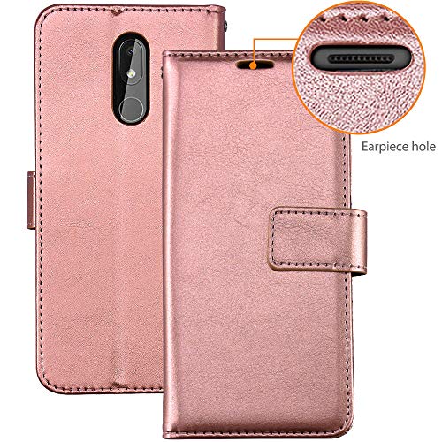 [Wallet Case] Protective Cover with Cash & Card Holder, Stand and Wrist Strap For Nokia 3.2