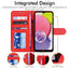 [Wallet Case] Protective Cover with Cash & Card Holder, Stand and Wrist Strap For Samsung Galaxy A23 5G