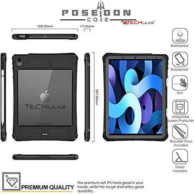 [Poseidon Case] Waterproof Case for iPad Air 10.9" 2022 / 2020 5th & 4th Generation