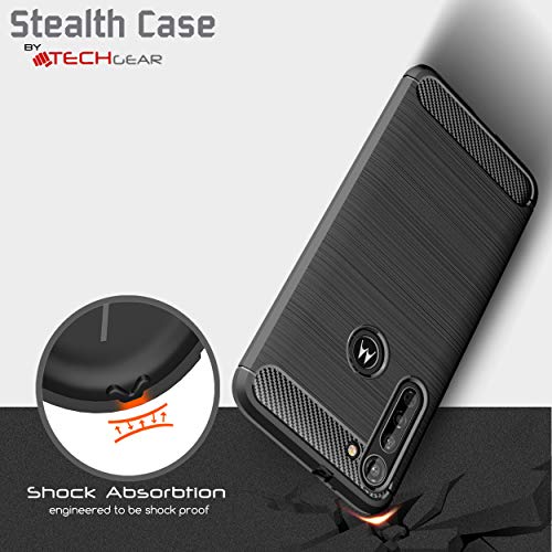 [Stealth Case] Motorola Moto G8 Soft Protective Slim Cover with Carbon Fibre Detailing