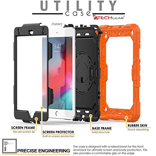 [UTILITY Case] Full Body Shockproof Case with Stand, Hand & Shoulder Strap for Apple iPad Mini 5 / iPad Mini 4