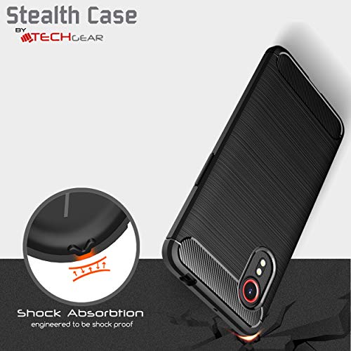 [Stealth Case] Samsung Galaxy XCover 5 Soft Protective Slim Cover with Carbon Fibre Detailing
