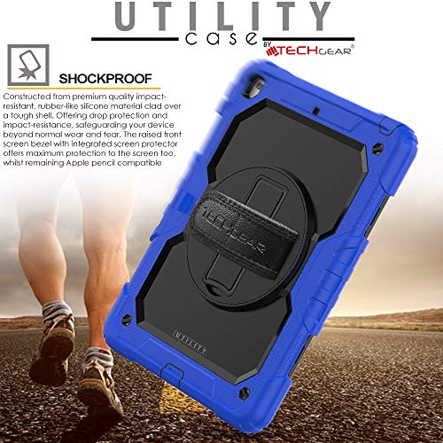 [UTILITY Case] Full Body Shockproof Case with Stand, Hand & Shoulder Strap for Apple iPad 10.2" 2021 - 2019 [9th/8th/7th Generation]