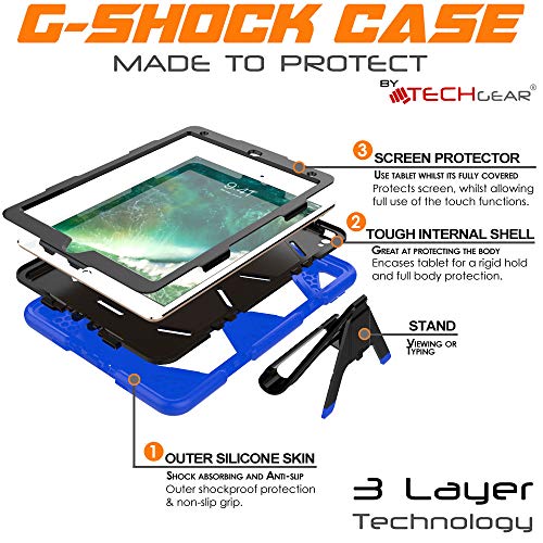 [G-SHOCK Case] Heavy Duty Long Survival Screen Protector Case for Apple iPad Air 3 2019, iPad Pro 10.5"