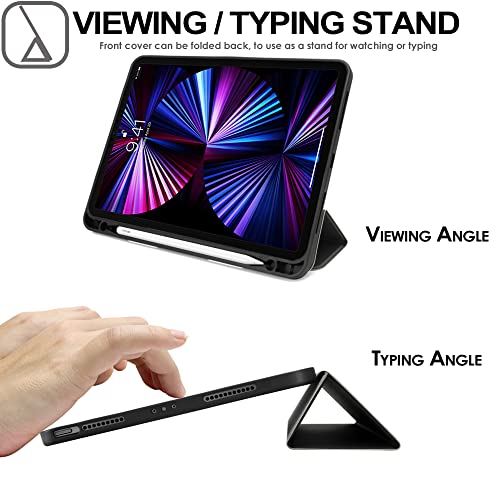 [Smart Case] Slim Stand Cover with Auto Sleep/Wake for Apple iPad Pro 12.9" (6th / 5th / 3rd / 2nd Generation)