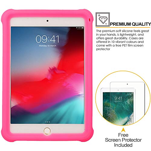 [Bumper Case] Shockproof Soft Easy Grip Case for Apple iPad Mini 5 2019, iPad Mini 4